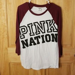 Vs PINK baseball T-shirt- Size M